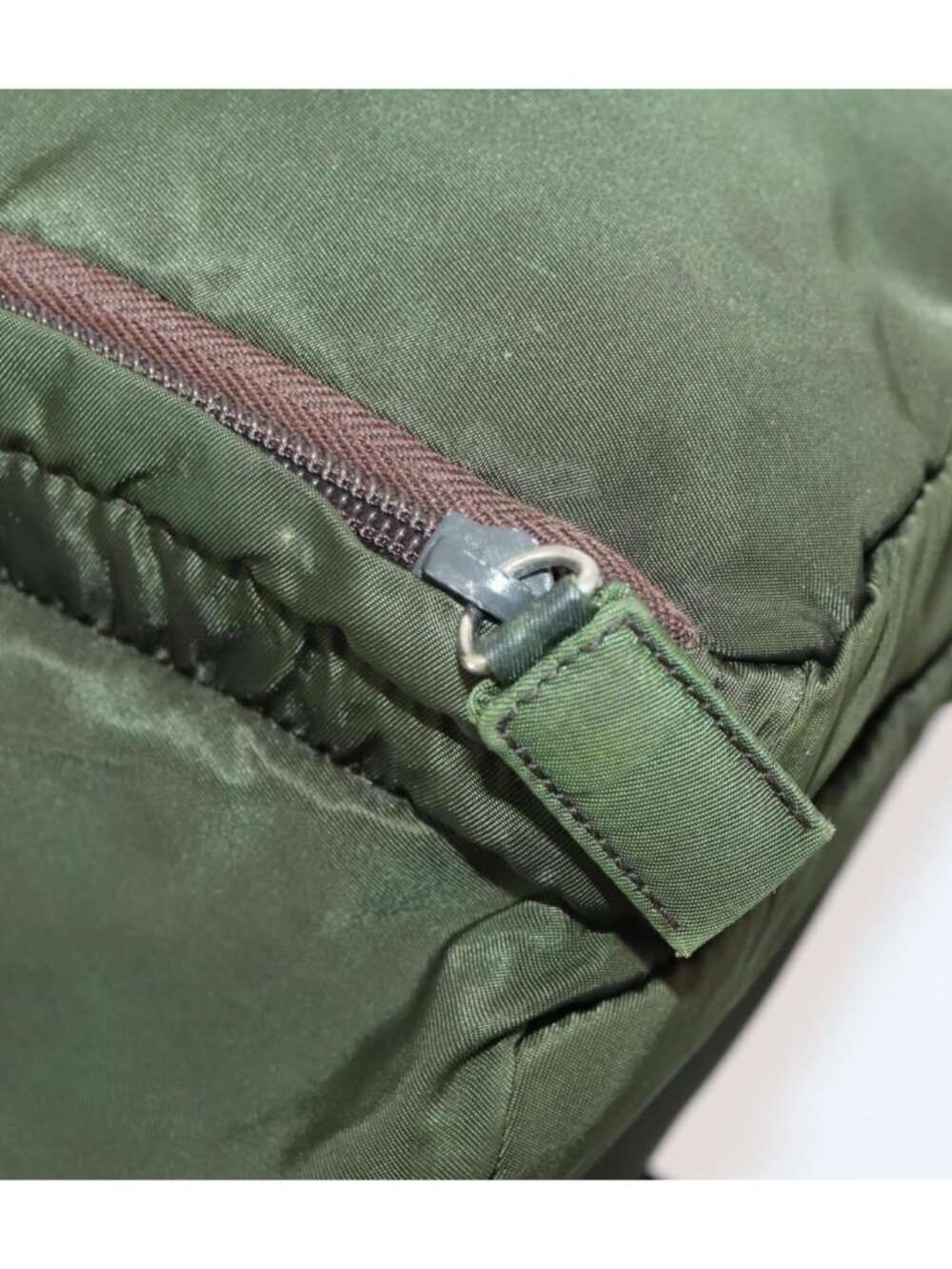 PRADA Backpack Nylon Green Silver - Picture 16 of 16